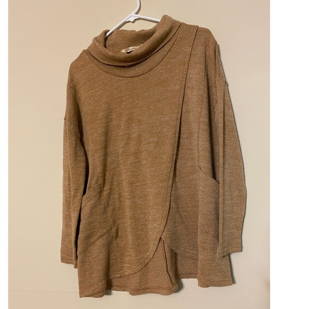 Aryeh cowl neck asymmetrical sweater